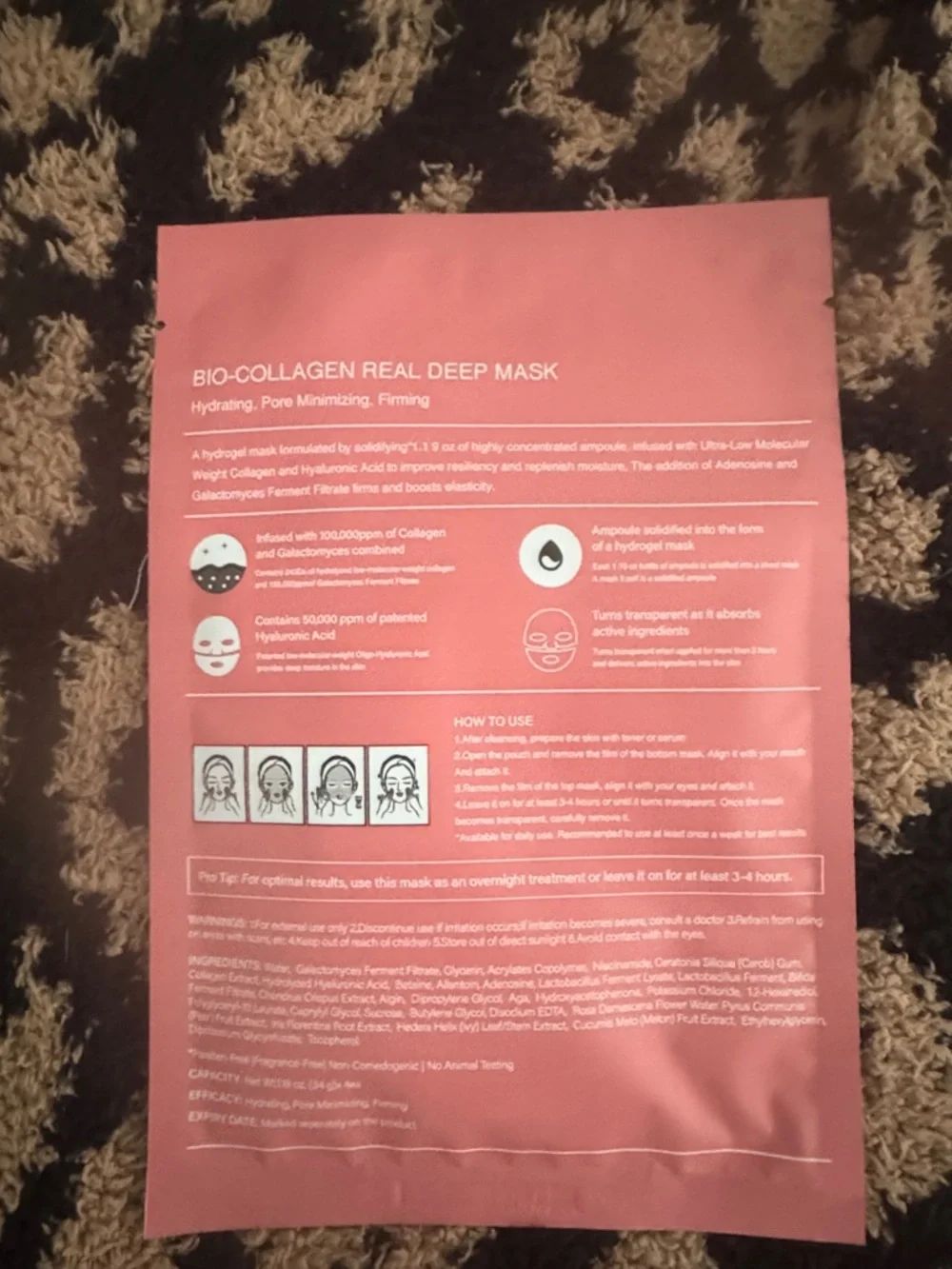 Real Deep Mask - Pink Hydrating Sheet Mask